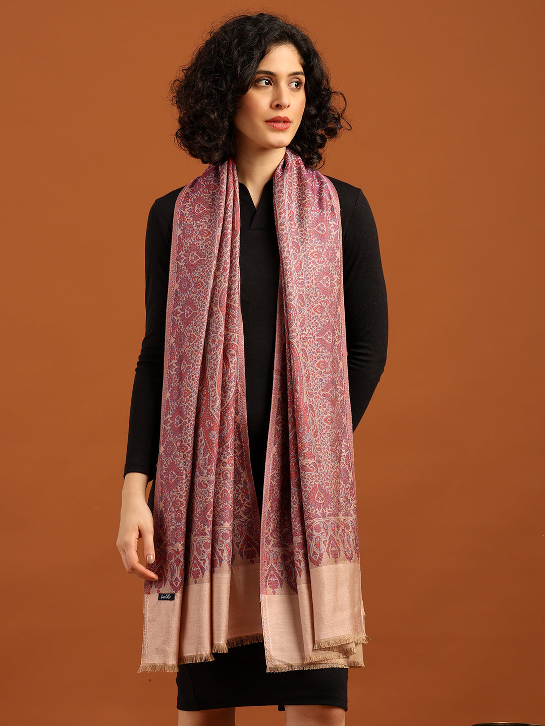 Tweedle Soft Bamboo Modal Stole for Women - Pink