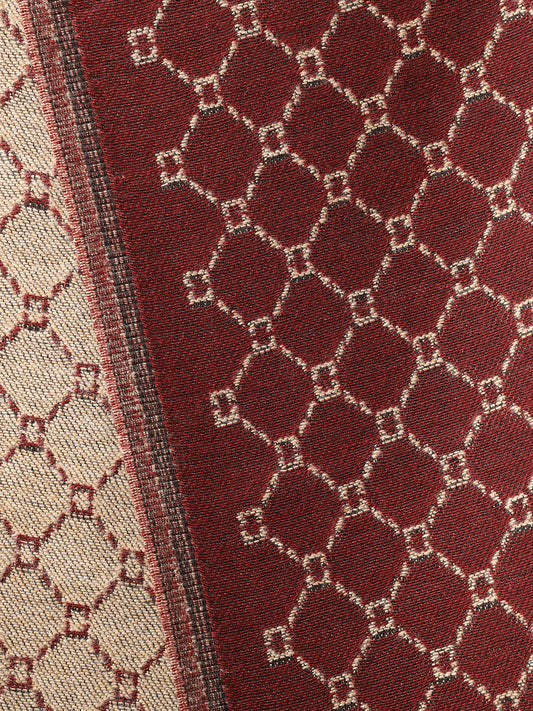 Men’s Warm Woollen Muffler for Winters - Maroon