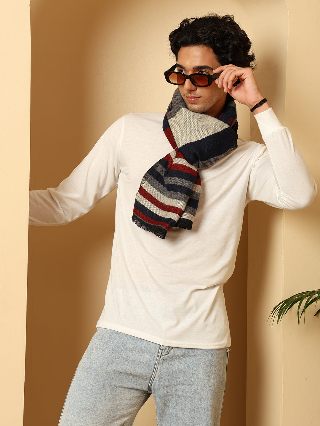 Men’s Warm Woollen Muffler for Winters - Multicolor