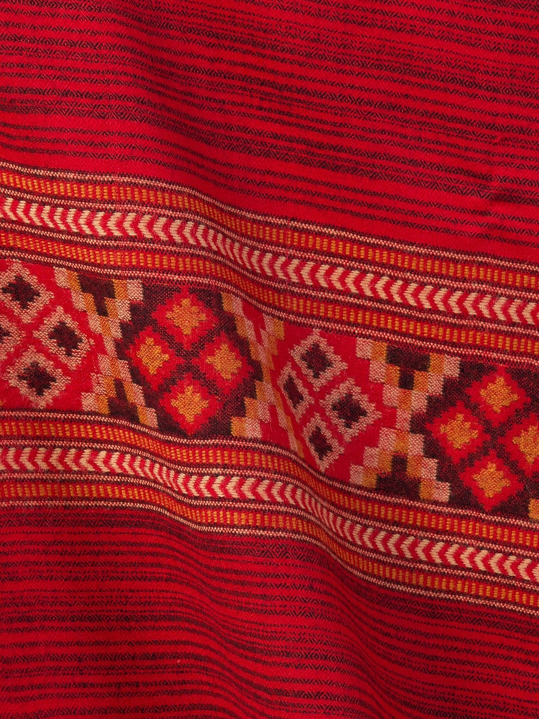 Red kullu shawl for women
