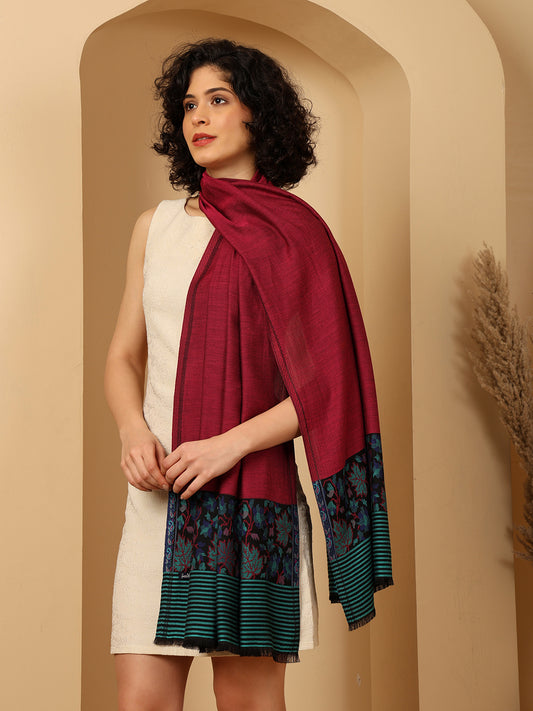 Tweedle Silky Soft Modal Stole for Women - Magenta