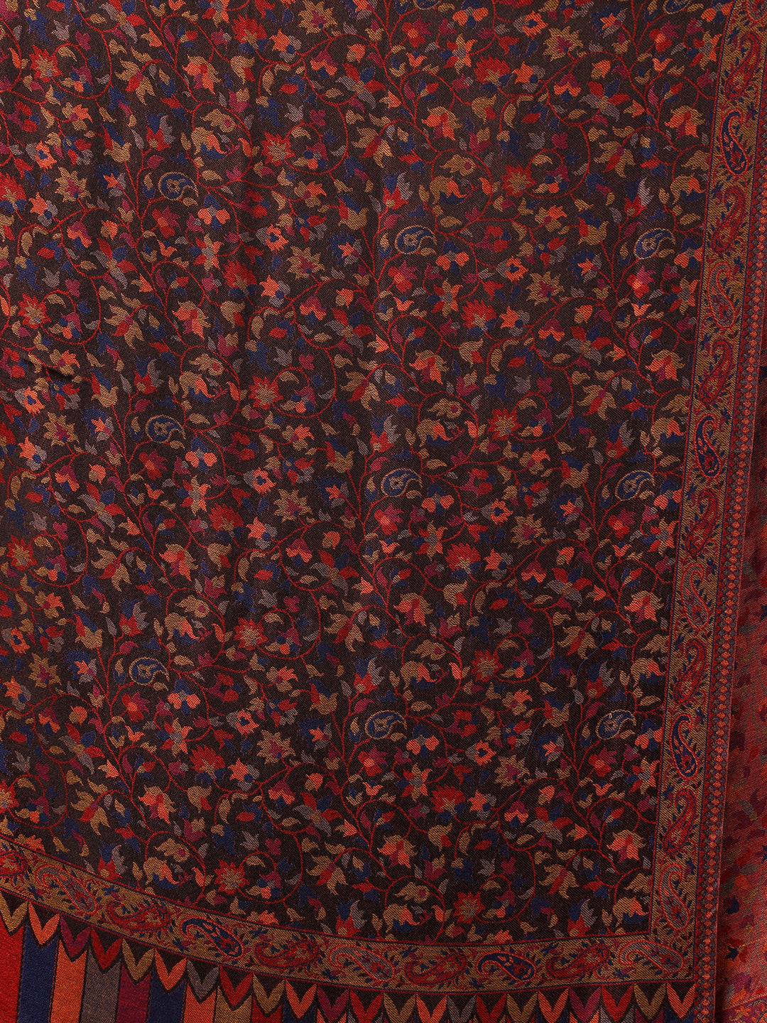 Tweedle Silky Soft Reversible Kani Stole for Women - Black