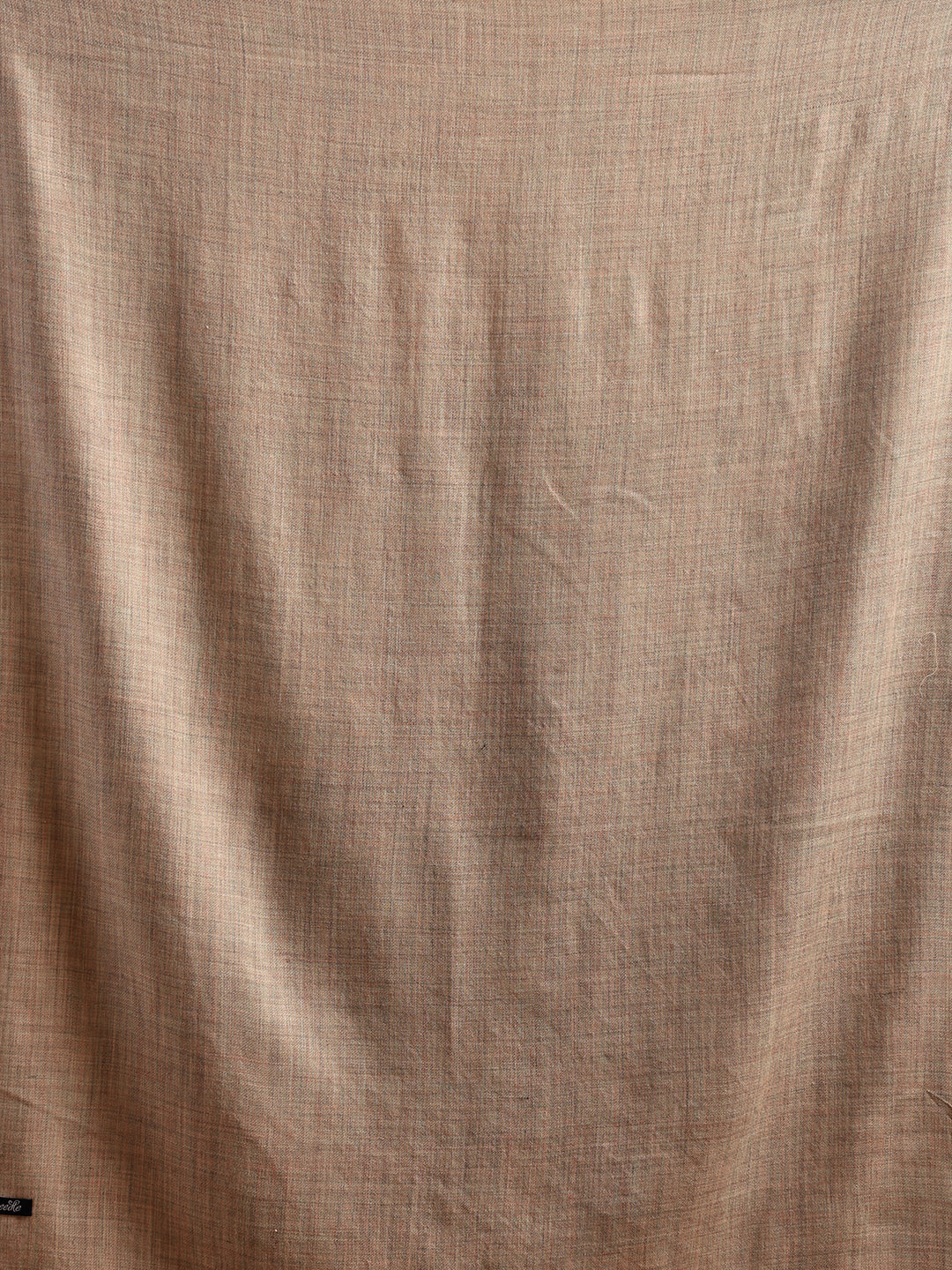 Tweedle Women’s Plain Woollen Stole / Scarf - Beige