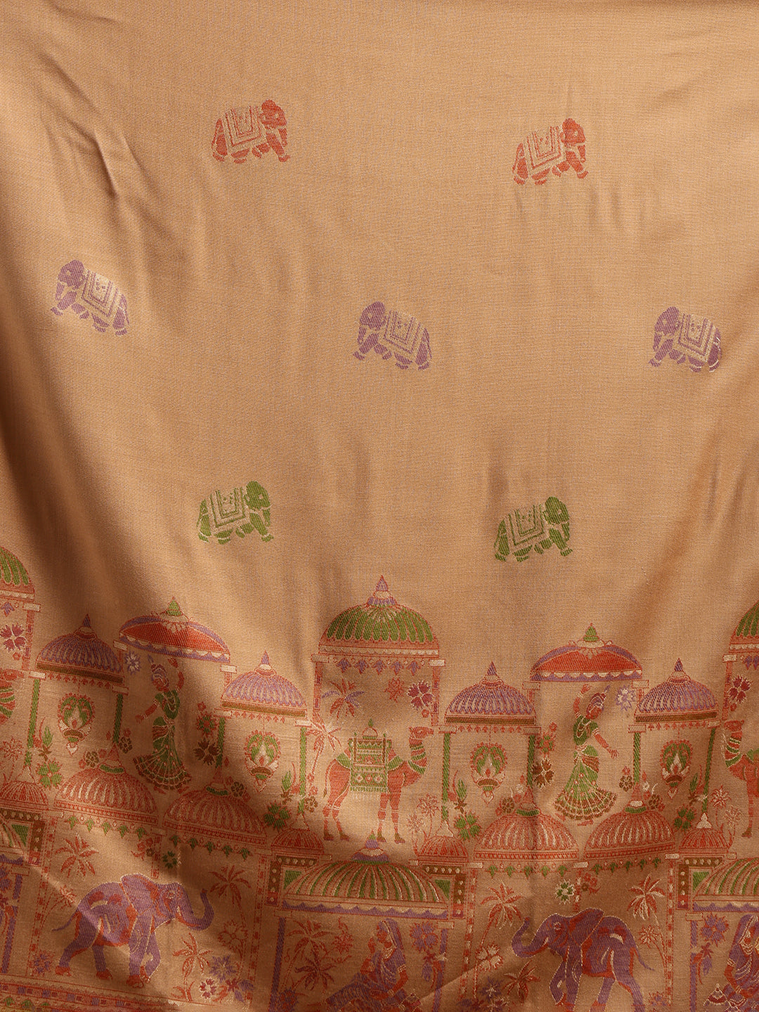 Tweedle Women’s Mahotsav Ethnic Design Zari Shawl, Faux Wool - Beige, Size - 40 x 80 inches