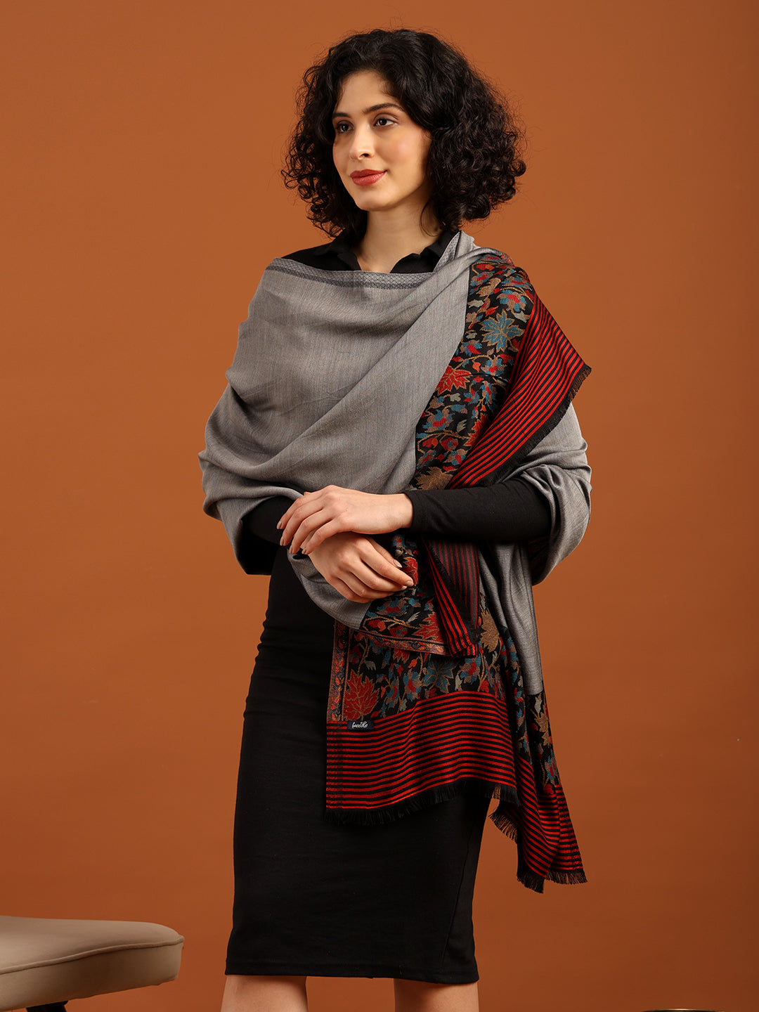 Tweedle Silky Soft Modal Stole for Women - Grey