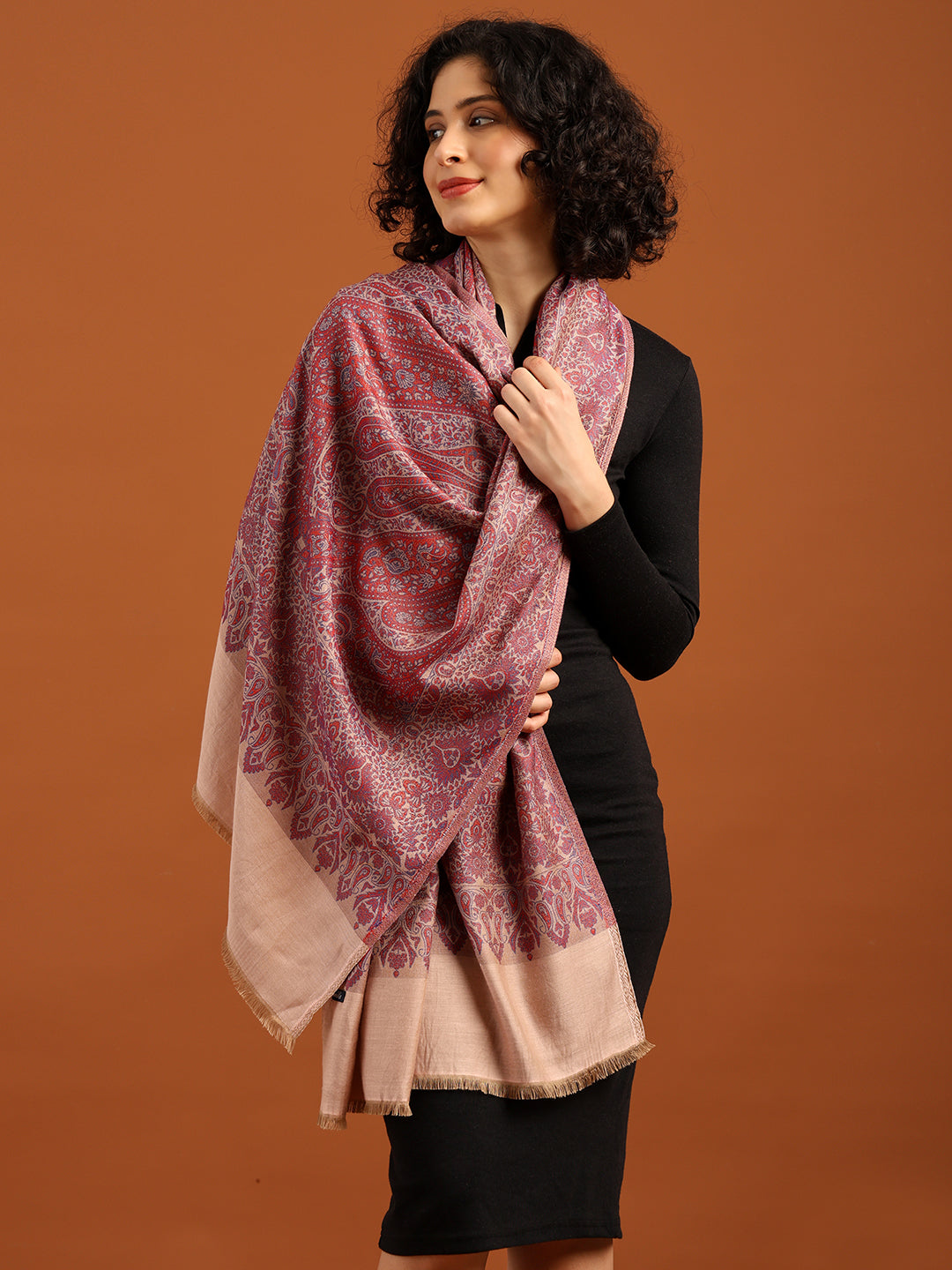 Tweedle Soft Bamboo Modal Stole for Women - Pink