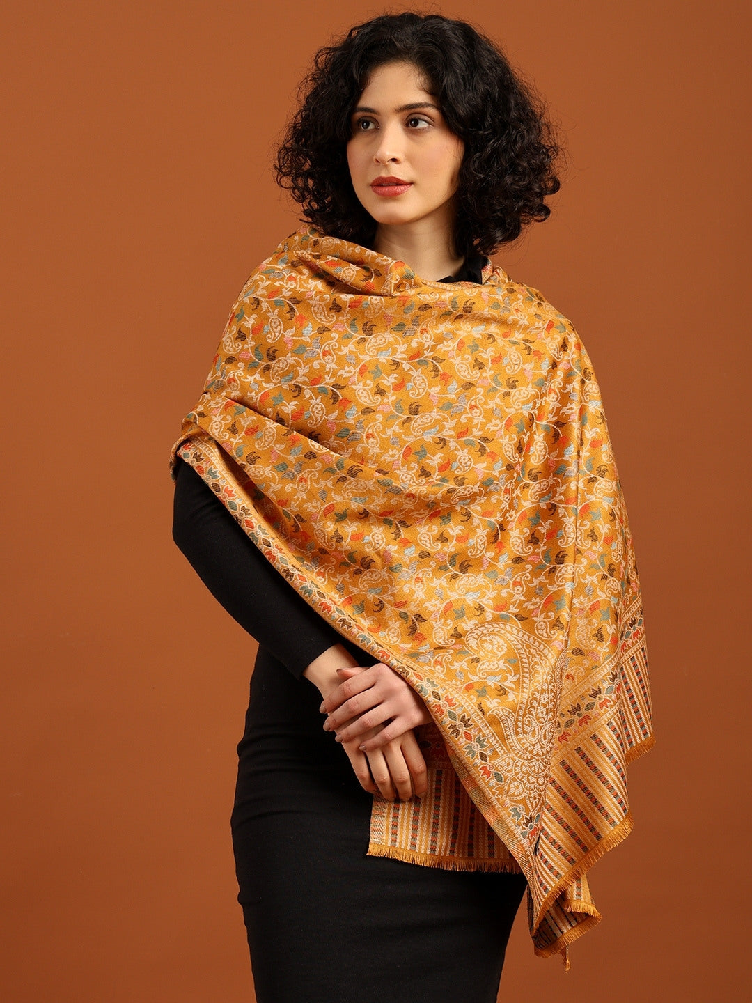 Tweedle Heritage Kashmiri Kani Stole for Women |  Mustrad