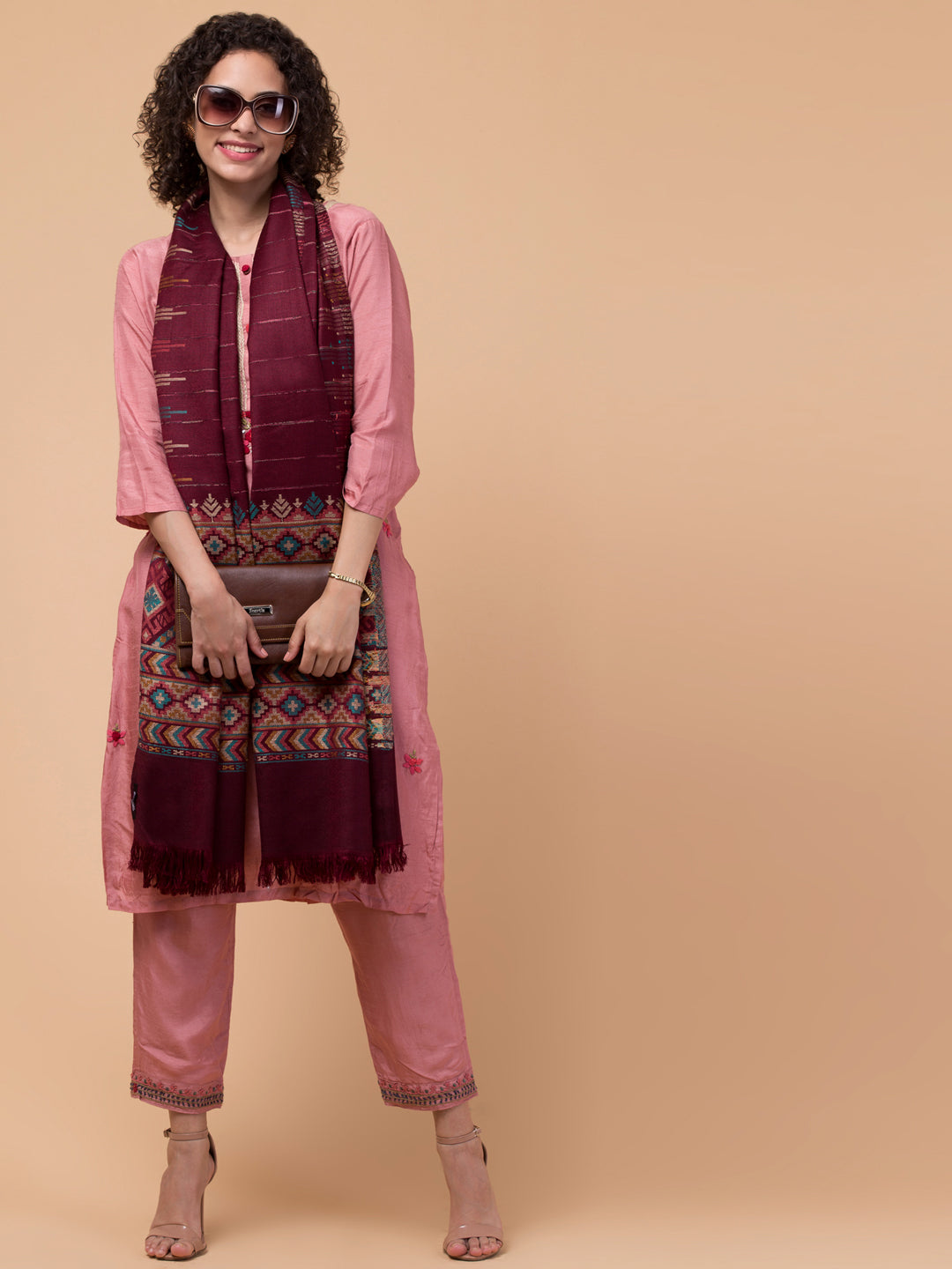 Maroon Stole for women