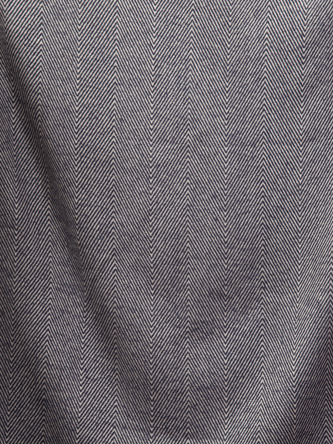 Tweedle Heringbone Design Super Soft Woolen Stole / Scarf for Women - Blue (28 x 80 inches)