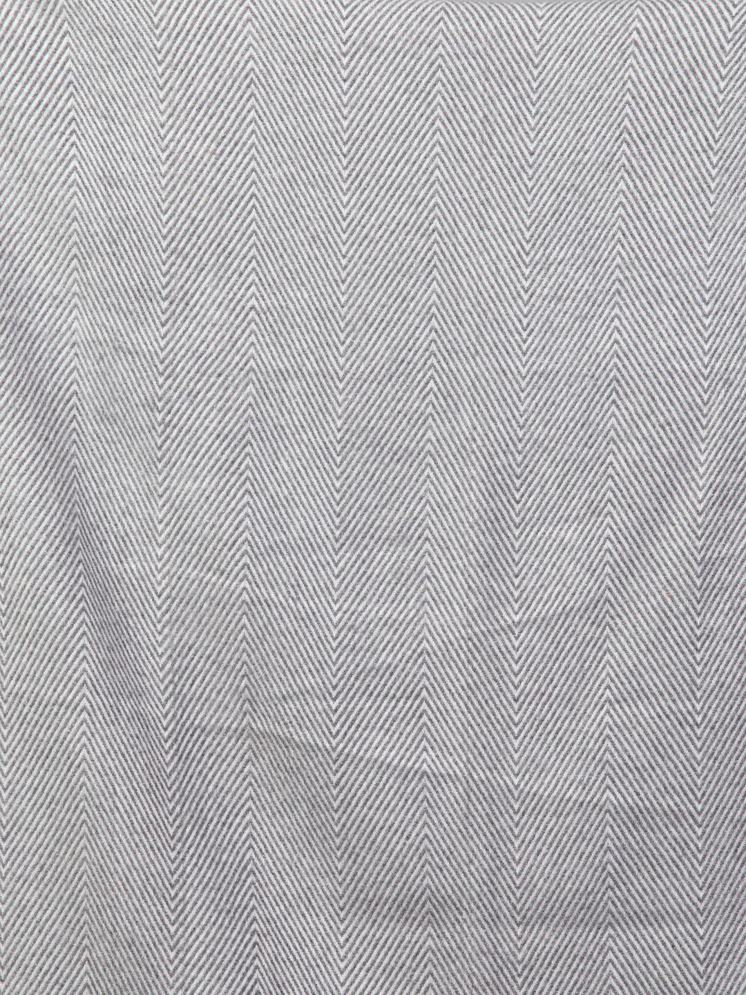 Tweedle Heringbone Design Super Soft Woolen Stole / Scarf for Women - Grey (28 x 80 inches)