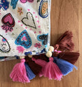 100% Pure cotton stole with tassels 