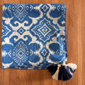 100% pure cotton scarf with tassels